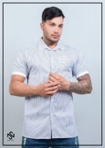 پیراهن یقه انگلیسی تک جیب ،استین کش سایز L,XL,2XL,3XL جنس پارچه پنبه سوپر دارای رنگ بندی - Image 3