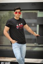 تیشرت گلدوزی طرح سه خرس از جنس پنبه در دو رنگ و سه سایز - Image 3