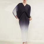 لباس زنانه سایز پلاس با کیفیت بالا فری سایز رنگ بندی موجود در تصویر - Image 3