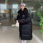 کت زنانه  بلند پنبه‌ای رنگ بندی موجود در تصاویر و سایز بندی شده - Image 3