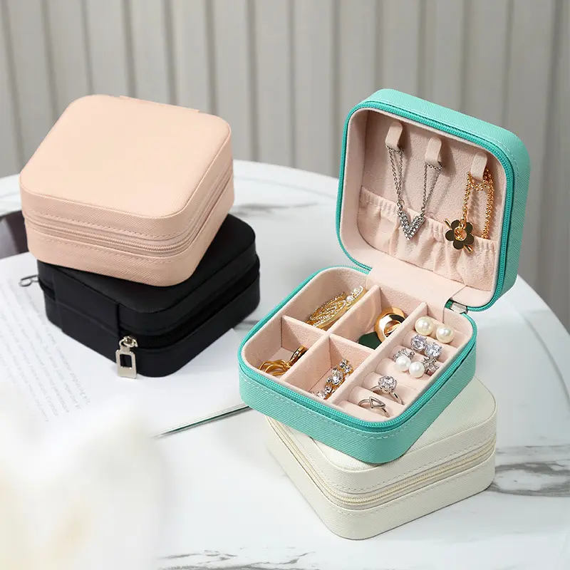 843600 جعبه جواهرات PU دارای رنگ بندی موجود در تصویر - Image 1