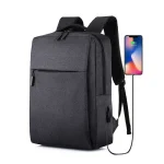کیف لپ تاپ با ظرفیت بزرگ دارای  USB برای مردان کیف کالج mochila - Image 3