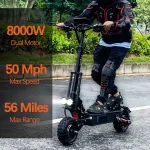 اسکوتر برقی 7000 وات 10000 وات 60 مایل از جنس آلیاژ آلومینیوم elettr - Image 2
