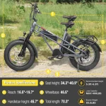 دوچرخه های برقی 48 ولت باتری لیتیومی صفحه نمایش رنگی LCD 7 سرعت EBike - Image 2