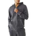 سویشرت مردانه فیت بلندجیب دار آستین کشباف رنگی ساده - Image 2