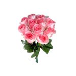 گل رز مصنوعی صورتی روشن - Image 2