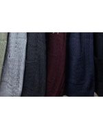 ژیله زنانه سایز بزرگ  طرح هفتی ریز جنس اکریل دارای رنگ بندی - Image 2