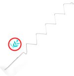 قیم نگهدارنده گل و گیاه از جنس مفتول گالوانيزه - Image 3