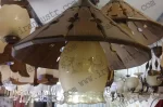 چراغ آویز دارکار مدل کلاه چینی یک شعله - Image 2