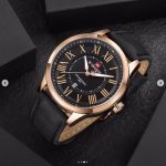 ساعت مردانه Naviforce بند چرم مدل 9126