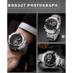 ساعت مردانه Naviforce بند استیل مدل 9163 - Image 2