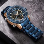 ساعت مردانه Naviforce بند استیل مدل 9189