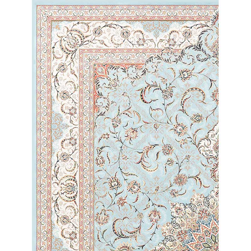 16605_1 فرش 9 متری طرح 803033 رنگ آبی - Image 1