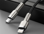 کابل لایتنینگ به تایپ سی بیسوس Baseus Cafule Metal Type-C to Lightning PD Cable 20W 1m - Image 2