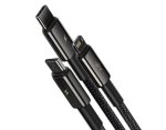 کابل شارژ سه سر بیسوس Baseus Tungsten 3in1 Cable 1.5m