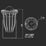 پروژکتور نورپردازی خطی شعاع SH-1398-Jet Light-3W برند ال ای دی CREE ساخت ایران