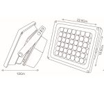 پروژکتور روشنایی ۴۸وات LED پیشگامان آلیاژ بدنه آلومینیوم