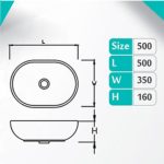 روشویی روکابینتی پارس سرام مدل رونیکا سایز ۵۰ درجه 1 ، 2 ، 3 ابعاد 16*35*50 وزن 11.2 کیلوگرم