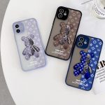 قاب محافظ خرسی باپوشش سیلیکونی برند تاید برای برای آیفون 13 12 11 Pro Max XR X XS 7 8 Plus