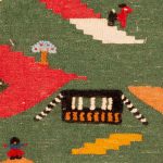 کوسن گلیم گبه دستباف قشقایی کد 156144 - Image 2
