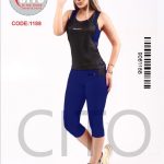 ست دو تیکه زنانه تاپ شلوارک طرح Reebok
