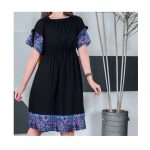 ساحلی سنتی یقه قایقی مدل ارغوان از جنس نخ همره با رنگبندی مناسب سایز 38 تا 44 - Image 2