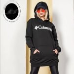 سویشرت زنانه دورس هودی داخل کرک طرح کلومبیا - Image 2