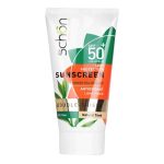 کرم محافظ آفتاب دابل شيلد SPF50   چاي سبز فاقد چربي بي رنگ 50ML - شون