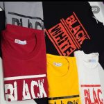تیشرت مردانه طرح  BLACK WHITE جنس پنبه