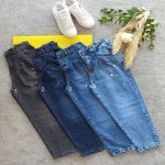 شلوار جین مام استایل پشت کش جلو پیله دار مناسب سایز 38 تا 48 دارای رنگبندی - Image 2