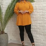 تونیک ابروبادی مدل ثریا دارای رنگبندی فری سایز مناسب سایز 40-46