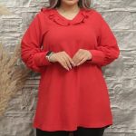 تونیک ابروبادی مدل سوسن دارای رنگبندی تک سایز مناسب 40-46 - Image 2