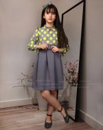 شومیز دامن سرهمی مجلسی توپی، جنس شومیز بوگاتی و جنس سارافون مازراتی درجه یک در5رنگ مشکی، قرمز،طوسی،صورتی مناسب سایز 45/50/55/60