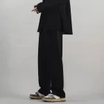 شلوار مردانه کیفیت بالا long pants custom logo straight pants - Image 2
