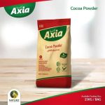 پودر کاکائو 25 کیلوگرمی Axia در کیسه‌های کاغذی محصول مالزی