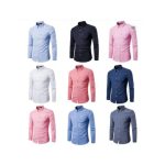 پیراهن مردانه آستین بلند تک رنگ سایز M-5XL