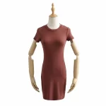 تی شرت زنانه یقه و آستین کوتاه رنگ بندی موجود در تصویر 90 درصد پنبه