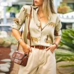 پیراهن زنانه آستین بلند بهاری کتان Blusas Mujer مناسب سایز S تا XL دارای رنگبندی