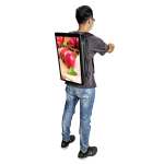 تجهیزات نمایشگر LCD جدید 21.5 اینچی بیلبورد تبلیغاتی قابل حمل مناسب برای پیاده روی در فضای باز ، محصول چین - Image 2