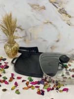 تابه گریل چدنی مربع 28 سانتی متری