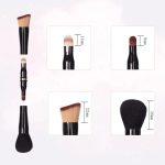 ست برس آرایشی چند منظوره 4 در 1 با دسته فلزی - Image 2