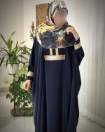 عبای مجلسی زنانه از جنس کرپ الیزه مدل عروس - Image 2