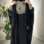 مانتو عبای مجلسی   از جنس کرپ الیزه مدل حسنی - Image 2