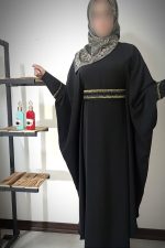 مانتو عبای مجلسی از جنس کرپ الیزه مدل شهرزاد