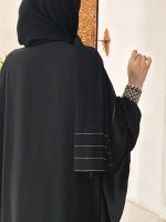 مانتو عبایی لاکچری از جنس کرپ اليزه لخت - Image 2