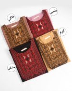 تونیک مانتویی سنتی ماهسان دارای رنگ بندی سایز XL 2XL