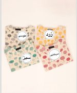 تونیک مانتویی  لینن بلوط دارای رنگ بندی فری سایز - Image 2