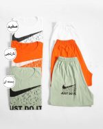 ست کراپ و شورتک نایکJUST DO IT) دارای رنگ بندی فری سایز - Image 2