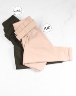 شلوار جذب کمربند دار پاکتی آوین فری سایز دارای رنگ بندی - Image 2