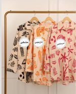مانتولنین طرحدار لیدا  دوسایز دارای  رنگ بندی